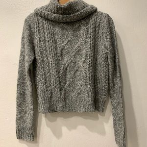 Gray turtle neck sweater